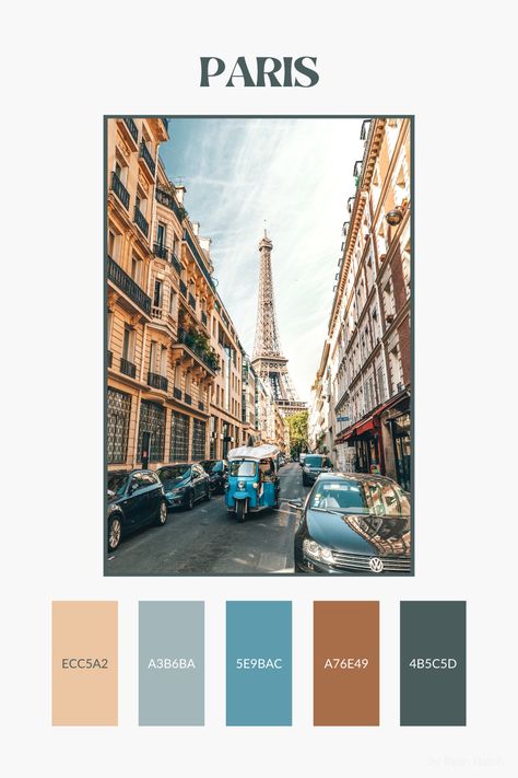 French Quarter Color Palette, Paris Aesthetic Color Palette, French Bakery Color Palette, Poster Design Color Palette, Paris Colour Palette, Sicily Color Palette, App Design Color Palette, France Color Palette, European Color Palette