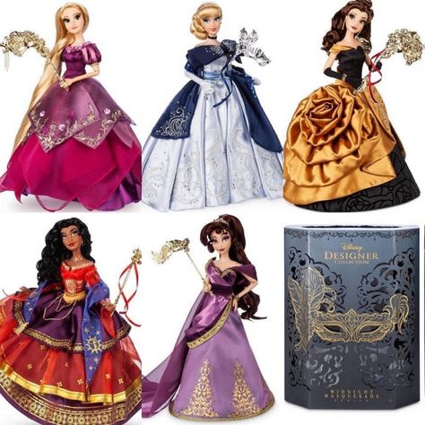 Disney Designer Collection, Disney Barbie Dolls, Midnight Masquerade, Disney Doll, Disney Princess Dolls, Disney Collector, Princesa Disney, Disney Shop, Disney Dolls