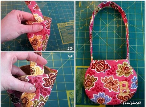 Diy Purse For Toddler, Sewing Notes, Childrens Purses, Toddler Purse, Kids Purse, Purse Tutorial, Easy Toddler, Diy Toddler, Easy Patterns