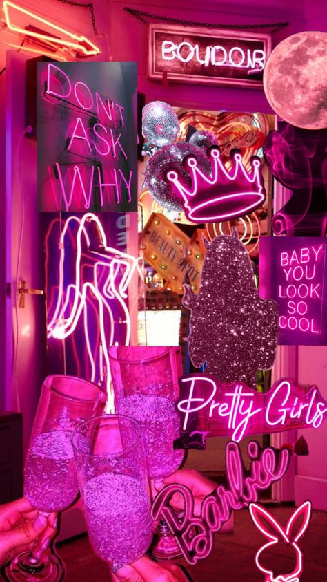 #pink #barbie #pinkaesthetic #neon #party  #art #wallpaper  #quotes Neon Barbie, Barbie Aesthetic, Pink Barbie, Neon Party, Pink Aesthetic, Look Cool, Wallpaper Quotes, Art Wallpaper, Bee