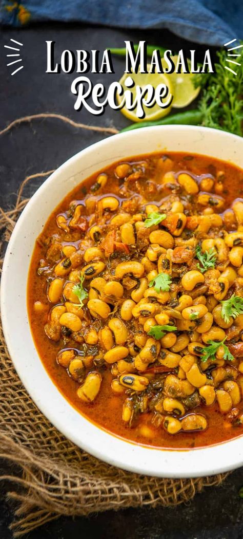 Daal Recipe Indian, Indian Beans Recipe, Dhal Recipe, Black Eyed Beans, Indian Veg Recipes, Beans Curry, Tomato Gravy, Paratha Recipes, Masala Recipe