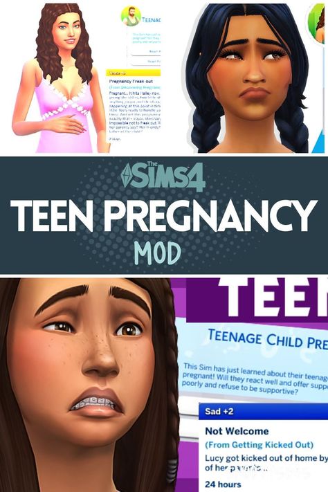 Sims Teen Pregnancy Mod, Sims4 Ideas People, Sims 4 Mods Slice Of Life, Sims 4 Mod Manager, Sims 4 Mods Teen Pregnancy, Teen Pregnancy Sims 4 Mod, Period Mod Sims 4 Cc, Sims 4 Mod Pregnancy, Joy Of Life Challenge Sims 4