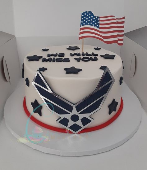 Air Force Cupcake Ideas, Air Force Birthday Cake, Airforce Cake Ideas, Air Force Welcome Home Party Ideas, Air Force Cupcakes, Air Force Theme Party Ideas, Air Force Send Off Party Ideas, Air Force Cake Ideas, Airforce Party