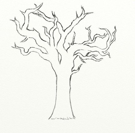 Graveyard Drawing, Dead Tree Tattoo, Drawing Dead, Tree Drawing Simple, Beginner Sketches, Purple Flowers Wallpaper, Dead Tree, Sewing Templates, Draw Animals