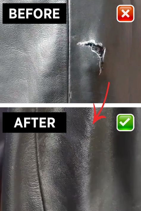 how to repair leather jacket, torn leather jacket repair Ripped Faux Leather Pants, Ripped Leather Jacket, Leather Jacket Diy Upcycle, Repair Faux Leather Jacket, Repair Leather Jacket, Diy Leather Jacket Ideas, Leather Jacket Upcycle, Simple Leather Jacket, Leather Jacket Repair