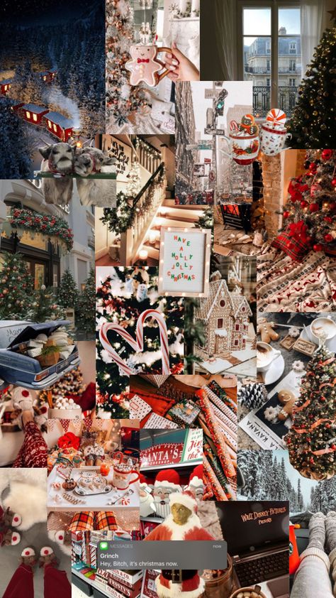 Christmas Backrounds Collage, Christmas Aesthetic Collage, Christmas Collage Aesthetic, December Collage, Christmas Keyboard, Christmas Backrounds, Christmas Collages, Xmas Collage, Aesthetic December