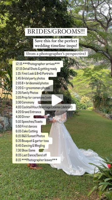 HAWAII WEDDING PHOTOGRAPHER on Instagram 3:30 Ceremony Wedding Timeline, Wedding Timeline First Look, Wedding Getting Ready Timeline, Wedding Day Timeline 3pm Ceremony, Photo Timeline, Groomsmen Photos, Bridesmaids Photos, Photos Inspo, Marriage License