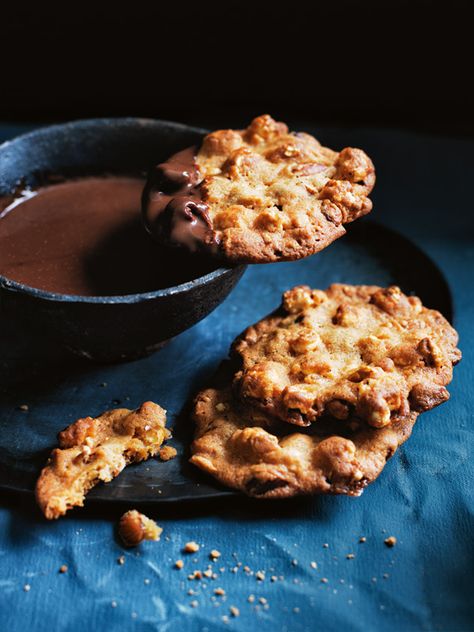 Caramel Popcorn Cookies | Donna Hay Pie, Malt Cookies, Hay Kitchen, Popcorn Cookies, Donna Hay Recipes, Tooth Pick, Favorite Cookie Recipe, Donna Hay, Caramel Popcorn