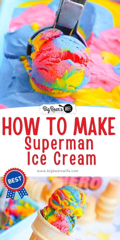 Superman Ice Cream, Rat Movie, Frozen Pops, Golden Box, Ice Cream Recipes Machine, Smoothie Popsicles, Easy Ice Cream Recipe, Paleo Foods, Ice Cream Maker Recipes