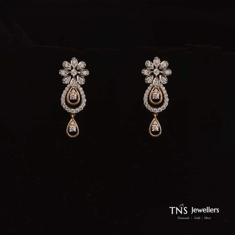 Everyday Gold Earrings Indian, Nallapusalu Earrings, Fancy Earrings Gold, Latest Gold Earrings, Gold Earrings Bridal, Diamond Earrings Indian, Earrings Latest, Vaddanam Designs, Gold Earrings For Kids