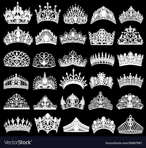 Tiara Tattoo Design, Tiara Tattoo, Crowns And Tiaras, Wedding Crown Tiara, Crystal Crown Tiaras, Crown Drawing, Bridal Crown Tiara, Crown Tattoo Design, Tiara Headpieces