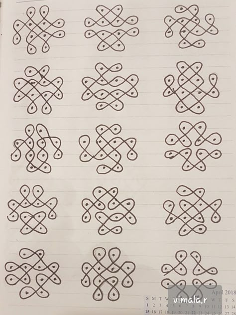 Small Muggulu Easy With Dots, Small Kolam Designs Dots, Rangoli Designs With Dots Simple, 4 Dots Kolam, Simple Rangoli With Dots, Muggulu Dots, Small Kolam, Pattern Design Drawing, Kambi Kolam