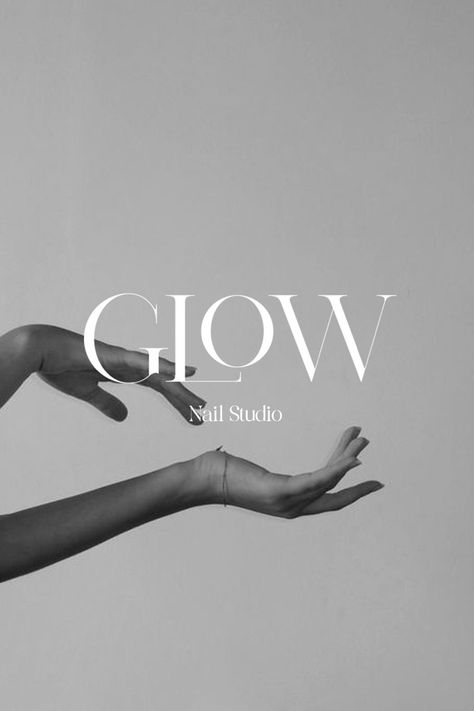 Glow Nail Studio - Brand Identity 💅 logoos #logonew #logoanimation👁️ Business Mood Board Brand Identity, Nail Studio Logo Design, Nail Name Logo, Nail Logo Ideas, Logo Salon Beauty, Eyelash Branding, Beauty Shop Logo, Nail Salon Branding, Nails Logo Design