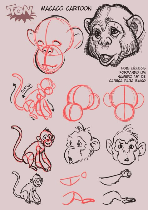 Cartoon Monkeys, Cartoon Crafts, Monkey Clipart, Monkey Drawing, Easy Cartoon, Monkey Illustration, Monkey Mind, Art Buddha, Cartoon Drawing Tutorial