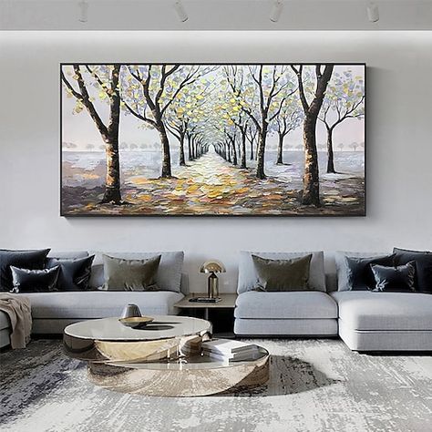 2022 Popular Horizontal Wall Art For Living Room, Long Horizontal Wall Art Painting, Living Room Art Work, Multiple Canvas Art, Entry Mudroom, Horizontal Painting, Painted Wall Art, Office Entry, Watercolor Paintings For Beginners