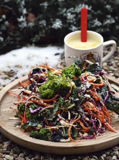 Winter Salad | Vegetables Recipes | Jamie Oliver#py3hdFOMSerAU1jO.97#py3hdFOMSerAU1jO.97 Jamie Oliver, Essen, Simple Jacket, Salad Vegetables, Simple Pasta, Vegetables Recipes, Cold Meat, Jacket Potato, Winter Salad