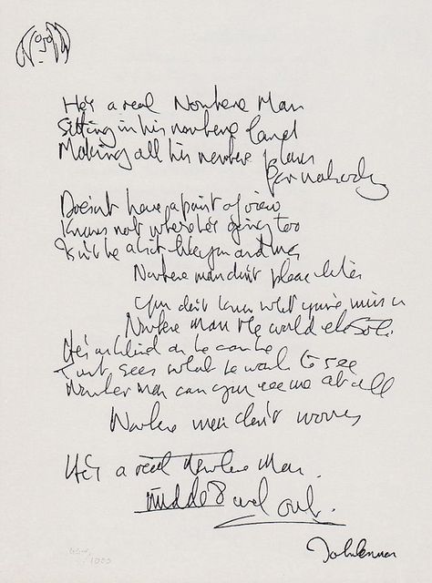 Nowhere man... Beatles Painting, Nowhere Man, John Lennon Paul Mccartney, Lennon And Mccartney, Bug Boy, Song Words, The Fab Four, Yellow Submarine, Ringo Starr