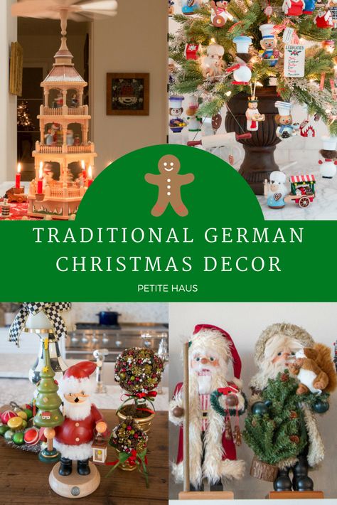 German Christmas Decor - Nutcrackers, Smokers, Christmas Pyramids, Wooden Ornaments Dirndl, Natal, German Christmas Decor Ideas, German Christmas Table Decorations, Traditional German Christmas Ornaments, German Christmas Ideas, Traditional German Christmas Decorations, German Christmas Decorations Diy, German Christmas Crafts