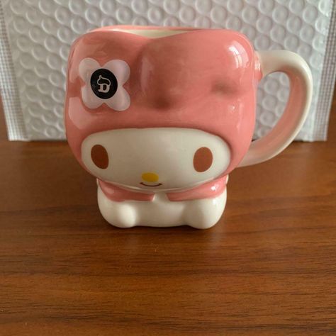 Cup Logo, Strawberry Flower, Pink Palace, Japan Shop, Hello Kitty My Melody, Sanrio Characters, My Melody, Clothing Ideas, Mug Cup