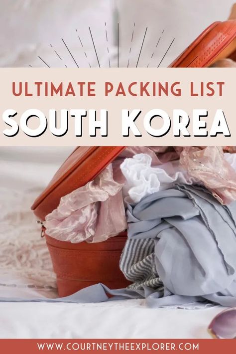 South Korea packing list, Korean apps to download, things to do before you move, how to pack for Korean weather, what to NOT pack, things to do to mentally prepare for your move to Korea, and more! #teachinginKorea #esl #tefl #southkorea #teachabroad Packing For Korea Fall, Seoul Packing List, What To Wear In Korea Spring, South Korean Outfits, Korean Apps, South Korea Packing List, Korea Packing List, Korean Weather, Moving To Korea