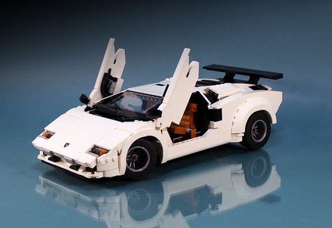 Lego Lamborghini, Studios Architecture, Girls Tumbler, Lamborghini Countach, Lego Cars, Lego Instructions, Lego Design, Lego Projects, Classic Porsche