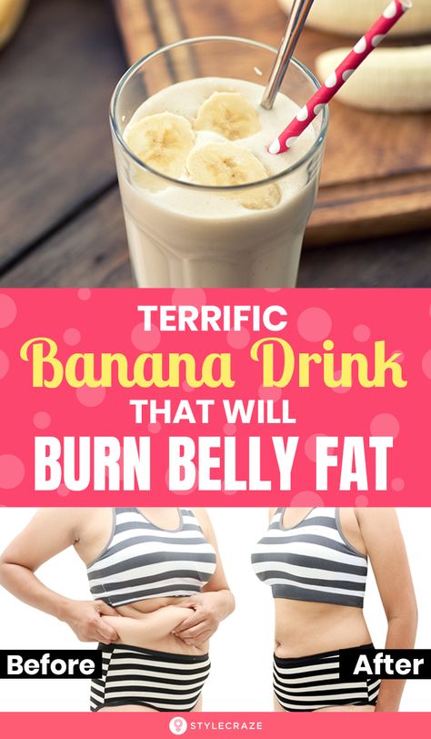 A Terrific Banana Drink That Will Burn Stomach Fat Immediately! #BellyFat #Banana #HealthyFood #Health #Wellness #BurnFat Banana Drinks, Baking Soda Beauty Uses, Burn Stomach Fat, After Pictures, Stomach Fat, Healthy Smoothie, Lose 50 Pounds, Fat Burning Drinks, Before And After Pictures