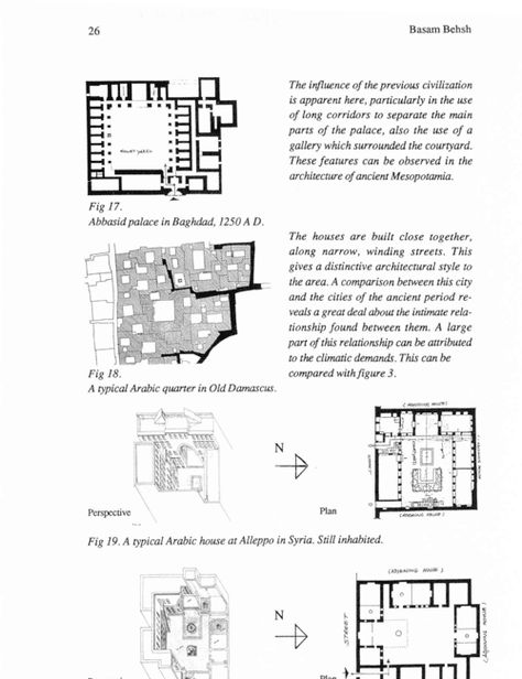 Figure 19 from The Traditional Arabic House. Its Historical Roots | Semantic Scholar Traditional Arabic House, Arabic Courtyard, Central Courtyard House Plans, Central Courtyard House, Islamic Architecture House, Arabic House, Central Courtyard, Mediterranean House Plan, Interior Design Plan