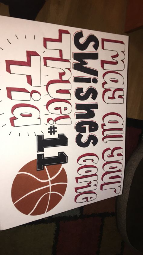 Sports Fan Poster Ideas, Fca Posters Ideas, Basketball Campaign Posters, Basketball Poster Senior Night, Sports Posters High School Basketball, 1 000 Point Basketball Signs, Basketball Posters Senior Night, Freshman Volleyball Posters, Basketball Signs For Games Posters