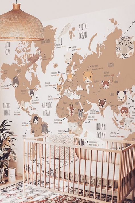 2021 NURSERY DESIGN TRENDS (6) World Traveler Nursery, Travel Themed Room, Travel Room, Travel Theme Nursery, Travel Nursery, Nursery Trends, Baby Room Themes, Baby Room Design, Nursery Baby Room