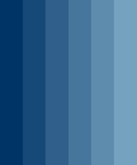 Gradient Dull Blue Color Palette Blue Color Pallet, Dull Blue, Blue Pallets, Color Scheme Blue, Blue Shades Colors, Hexadecimal Color, Blue Palette, Ocean Colors, Blue Colour Palette