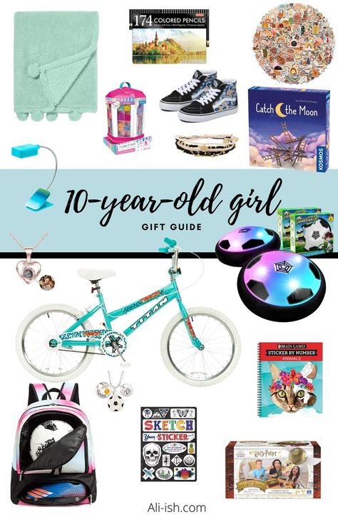 The best 10-year-old girl gift ideas for birthdays & the holiday season! Your 10-year-old will love these toys, books, and other fun things. #giftideas #girlsgiftguide Girl Gift Ideas, Harry Potter Golden Snitch, Girls Gift Guide, Holiday Gift List, Harry Potter Jewelry, Colored Pencil Set, Inexpensive Gift, Gifts Holiday, Toys For Girls