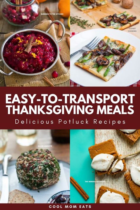 Thanksgiving Travel Food, Thanksgiving Potluck Dishes, Easy Travel Food, Easy Thanksgiving Dish, Thanksgiving Potluck Recipes, Friendsgiving Food Ideas, Hosting Thanksgiving Dinner, Thanksgiving Potluck, Easy Thanksgiving Recipes