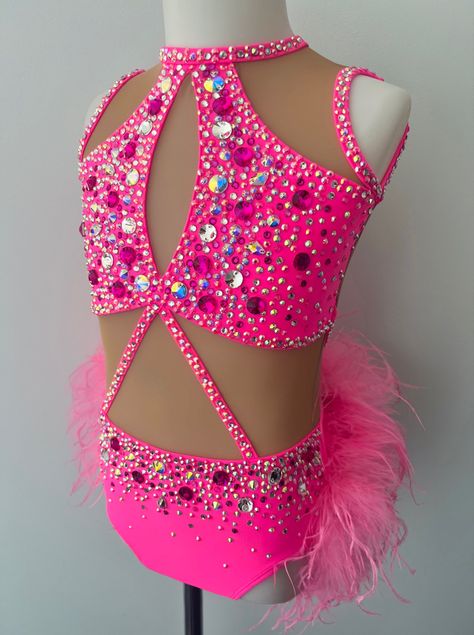 Sassy Dance Costumes, Jazz Dance Costumes Sassy, Sparkly Dance Costume, Pink Dance Costumes, Musical Theatre Dance, Jazz Dance Outfits, Solo Dance Costumes, Cute Dance Costumes, Pretty Dance Costumes