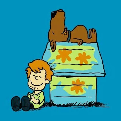 Snoopy Doo and Shaggy -- Peanuts style ♥ Scooby Doo Images, Boy And His Dog, Shaggy And Scooby, Scooby Doo Mystery, Snoopy Love, Charlie Brown And Snoopy, Peanuts Snoopy, Cool Stuff, Drawing People