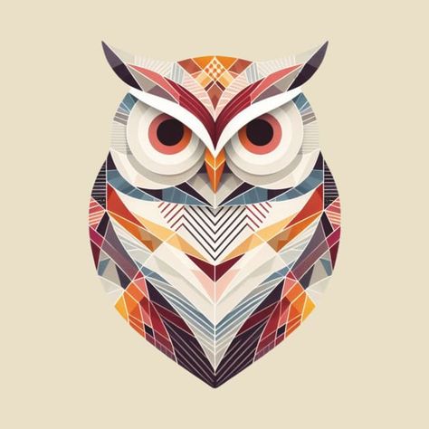 Check out this awesome 'Colorful+Watercolor+Geometric+Owl+Art+Minimalist' design on @TeePublic! Art Deco Owl, Geometric Owl, Watercolor Geometric, Owl Artwork, Owl Illustration, Colorful Watercolor, Owl Design, Owl Art, Art Minimalist