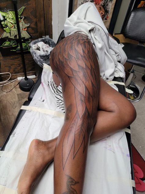 Wing tattoo ,thigh, hip and leg Thigh Wing Tattoo, Leg Wing Tattoo, Wings On Hips Tattoo, Hip Leg Tattoo, Wing Leg Tattoo, Wing Tattoo Leg, Hamstring Tattoo Women, Angel Hip Tattoo, Hamstring Tattoo