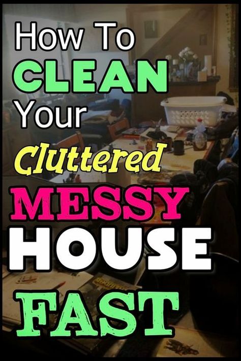 Clean Messy House, Cluttered House, Easy House Cleaning, Clean Clutter, House Is A Mess, House Checklist, Getting Organized At Home, Clean Fast, Declutter Home