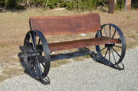 Wagon Wheel Table, Wagon Wheel Bench, Antique Wagon Wheels, Wagon Wheel Decor, Metal Wagon, Antique Wagon, Cedar Bench, Eastern Red Cedar, Tractor Seats