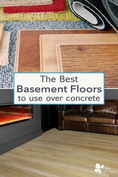 #basementguide #basementceiling #basementmancaveideas Flooring Over Concrete Basement, How To Finish A Basement Floor, Affordable Basement Flooring, Small Basement Flooring, Best Flooring For Basement Concrete, Tile In Basement Floor, Basement Bathroom Flooring, Diy Basement Flooring, Basement Rugs Concrete Floors