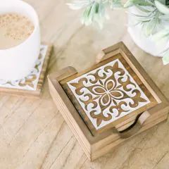 White Cottage Farmhouse, Farmhouse Cozy, Crockery Design, Wooden Window Frames, Spring Ahead, Coasters With Holder, Laser Cut Wood Crafts, Diy Abstract Canvas Art, Ramadan Crafts