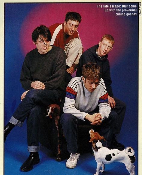 90s Uk, Blur Band, Band Photoshoot, British Culture, Alex Pics, Ideal Type, British Music, Damon Albarn, Blur Photo