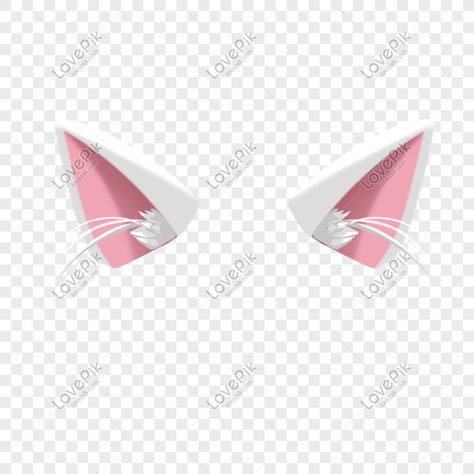 White Cat Ears, Cat Ears Girl, Animal Png, Digital Media Marketing, Cartoon Fan, Vi Design, Copy Print, Image File Formats, Outdoor Advertising