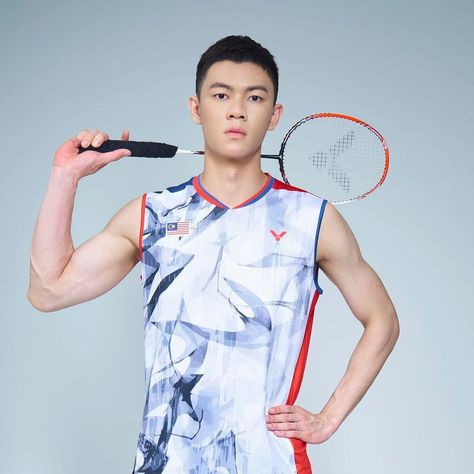 Lee zii jia Badminton Photoshoot, Lee Zii Jia, Sports Poses, Badminton Player, Jersey Design, Badminton, Sports, Quick Saves, Design