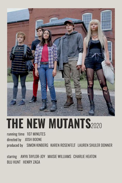 alternative minimalist polaroid poster // THE NEW MUTANTS // 𝒇𝒐𝒓 𝒑𝒆𝒓𝒔𝒐𝒏𝒂𝒍𝒊𝒛𝒆𝒅 𝒑𝒐𝒔𝒕𝒆𝒓𝒔, 𝒅𝒎 𝒎𝒆! The New Mutants Poster, New Mutants Movie, Minimalist Polaroid Poster, Indie Movie Posters, New Mutants, The New Mutants, Tv Series To Watch, Buku Harry Potter, Movie Info