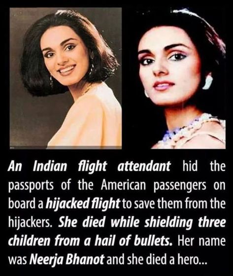 Neerja Bhanot | Faith in Humanity Restored | Faith in humanity restored, Faith in humanity, Humanity restored Disney Secrets, Facts Funny, Human Kindness, Touching Stories, Faith In Humanity Restored, Photoshoot Idea, Humanity Restored, Sweet Stories, Random Facts