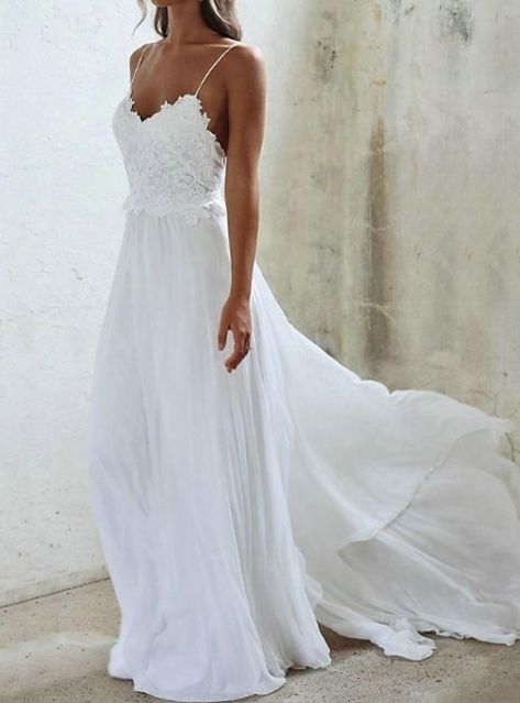 White Beach Wedding Dress, Wedding Dress Uk, Cheap Beach Wedding, White Beach Wedding Dresses, Cheap Beach Wedding Dresses, White Beach Wedding, Dresses Stores, Elegant Bridal Dress, Chiffon Wedding Dress Beach