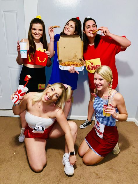 Food College, Food Halloween Costumes, Costume College, Halloween Popcorn, Food Halloween, Costumes College, Halloween Costumes For Teens Girls, Food Costumes, Halloween Costumes College Girls