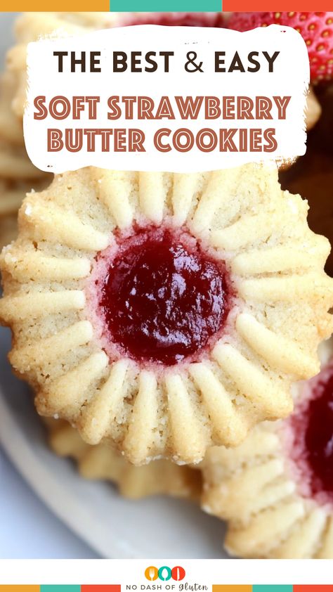 These Soft Strawberry Butter Cookies are as delightful as they sound! Buttery cookies filled with a sweet jam and buttercream make them perfect for any occasion. They’re easy to make and even more fun to eat. Click to try this recipe and bake your way to deliciousness! Strawberry Butter Cookies, Easy Kid Cookies, Strawberry Sugar Cookie Recipe, Strawberry Cookie Recipe, Best Butter Cookie Recipe, Butter Cookie Recipe Easy, Strawberry Sugar Cookies, Cookie Recipes For Kids, Strawberry Cookie