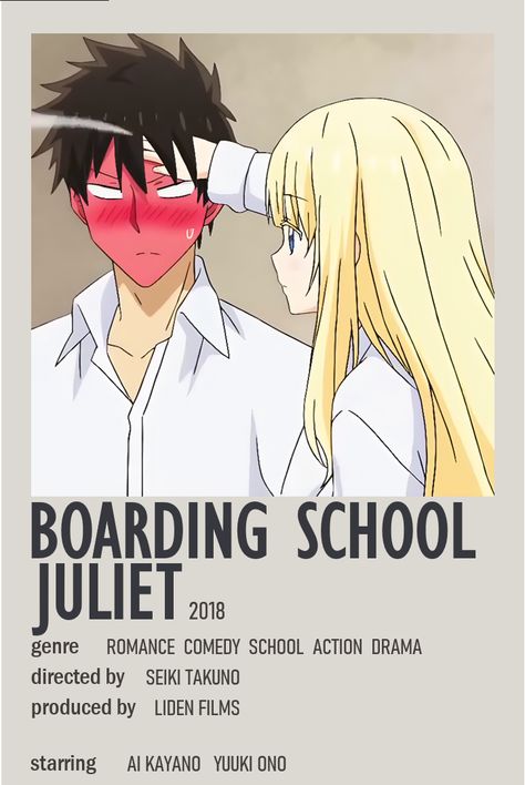 Boarding School Juliet, Romance Anime List, Anime Websites, Shojo Anime, Best Romance Anime, Japanese Animated Movies, Anime Suggestions, Buku Harry Potter, Film Anime