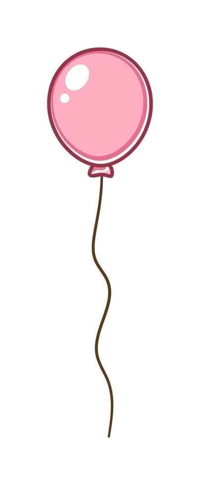 Pink cartoon balloon illustration clipart Illustration Balloon, Zine Cover, Balloon Drawing, Rosas Vector, Balloon Vector, Drink Topper, Pink Drawing, Pink Cartoon, Balloon Cartoon